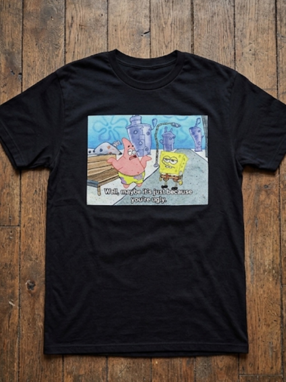 SpongeBob SquarePants Ugly Shirt Men’s Size Medium